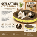 Oval Cat Bed – Cozy & Durable