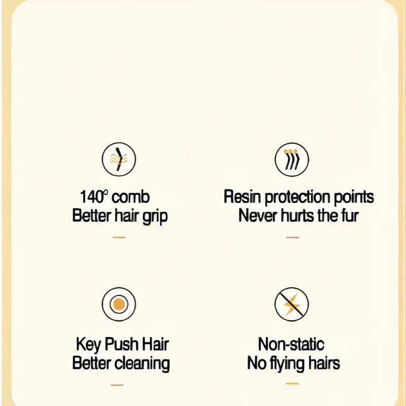 Magic Pet Grooming Brush – One-Click Hair Removal