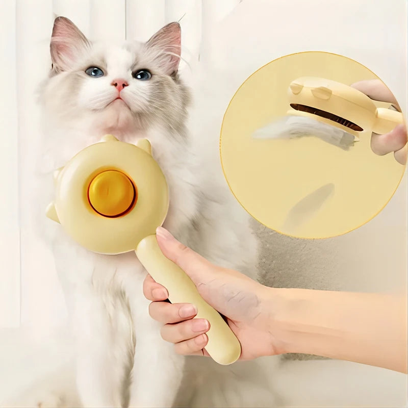 Magic Pet Grooming Brush – One-Click Hair Removal