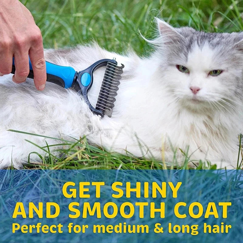 Two Sided Pet Deshedding Brush