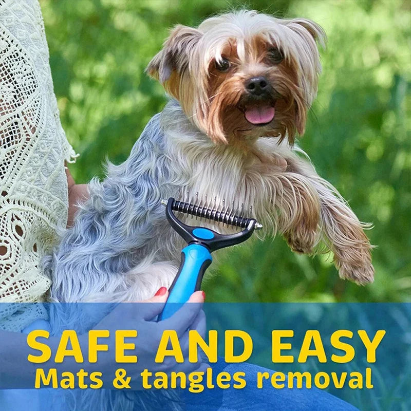 Two Sided Pet Deshedding Brush